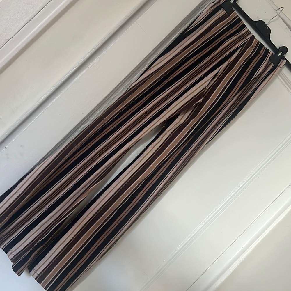 Bell bottom striped pants